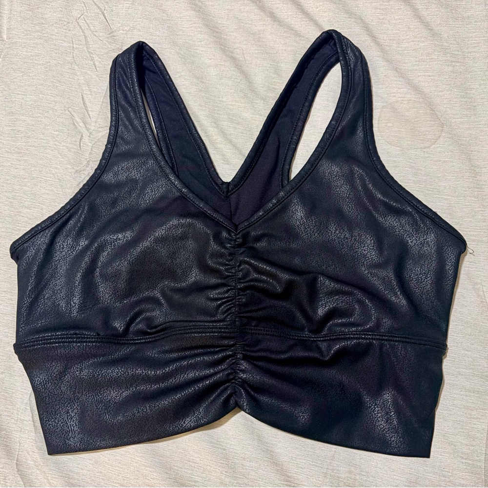 🖤 NWT Faux Leather Look Workout Tank - 90 Degree by Reflex - Small 🖤